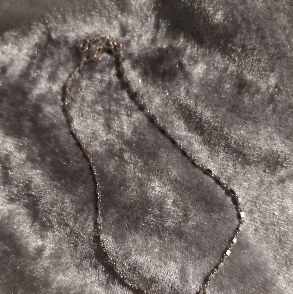 Adjustable sterling silver anklet